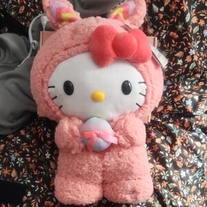 Hello Kitty Plush in Pink Bunny Outfit